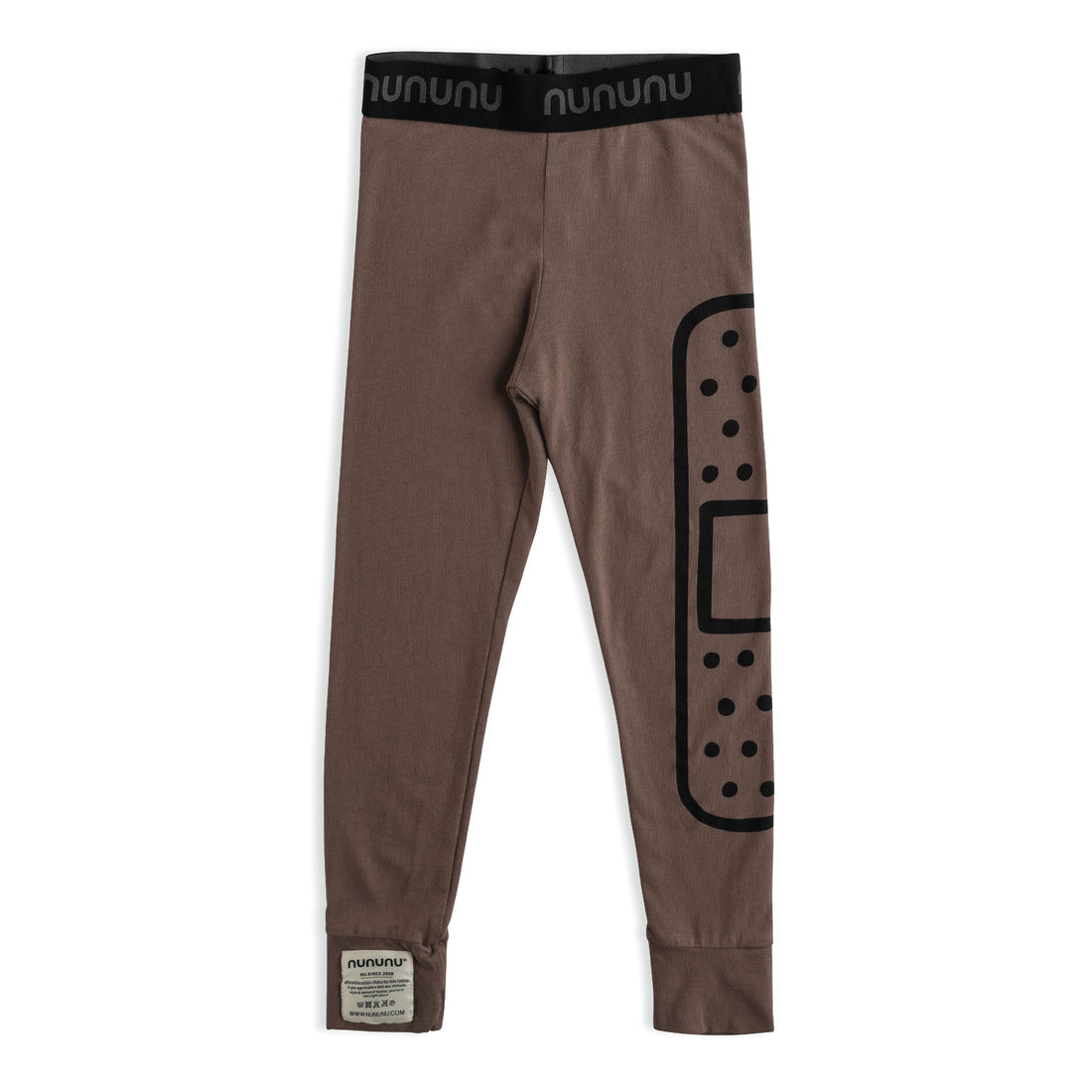 NUNUNU Earth Brown Bandaid Leggings