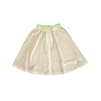 Hey Kid Tan Washed Elastic Cuff Skirt