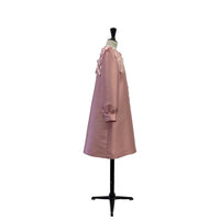 Lemoniez  Pale Pink Mikado  Tulle Collar Blossoming Dress
