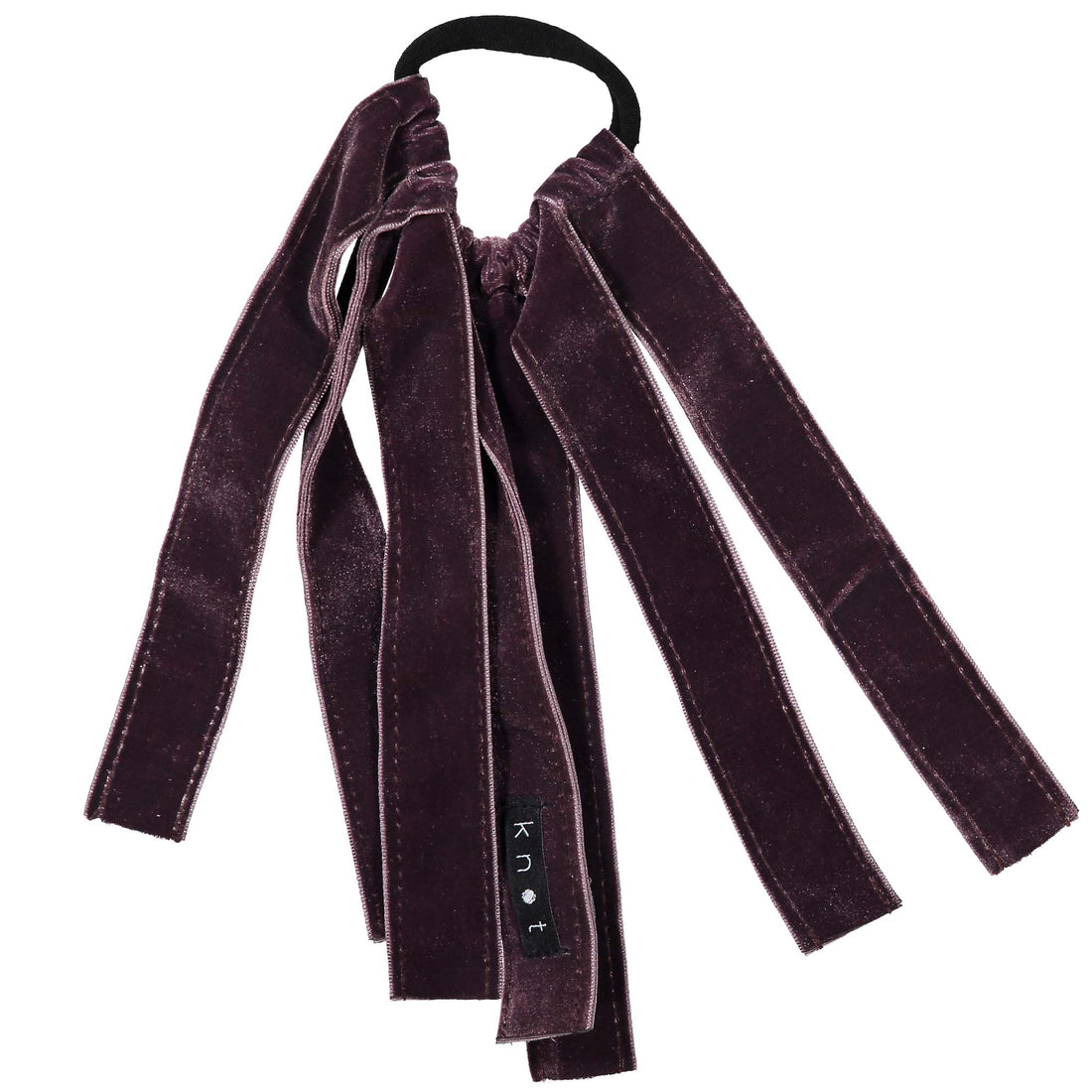 Knot Hairbands Velvet Ribbon Hairtie// Plum