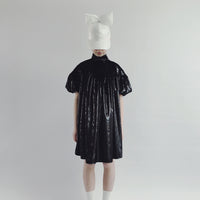 Caroline Bosmans Glitter Black Flowy Dress