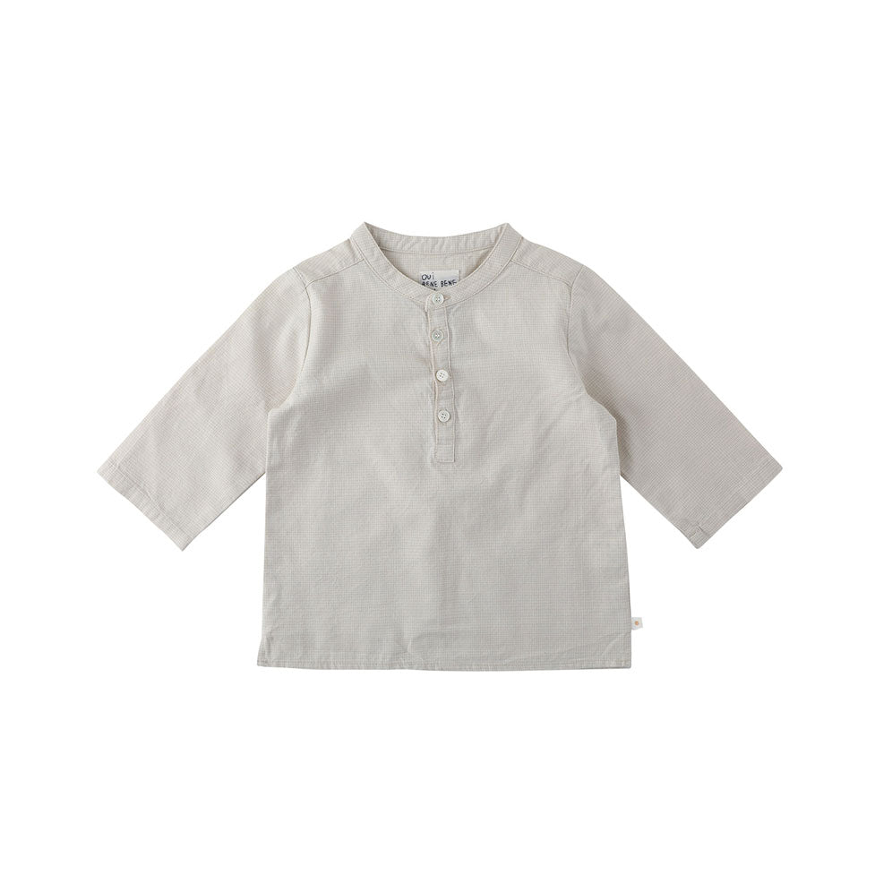 Bene Bene  Beige Check Pale Check Shirt