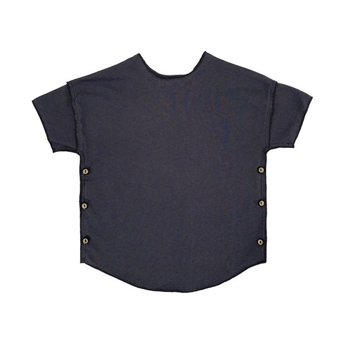 Gayalab Pastel Blue Side Button Tee