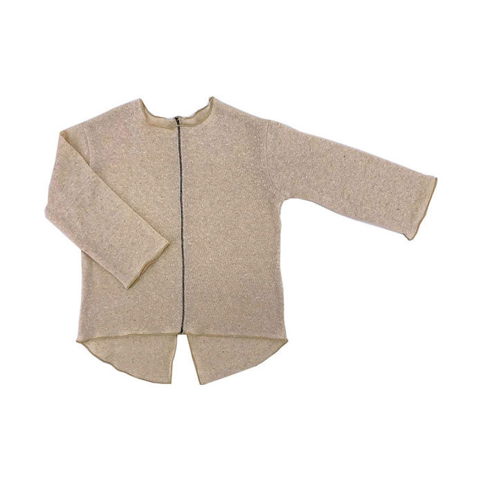 Gayalab Natural Knit Seamed Sweater