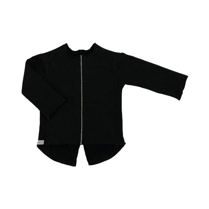 Gayalab Black Knit Seamed Sweater