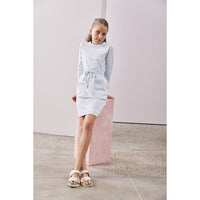 Steph Blue Tie Dye Sweat Skirt
