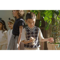 Bene Bene  Ecru Tennis Boy Knit Tee