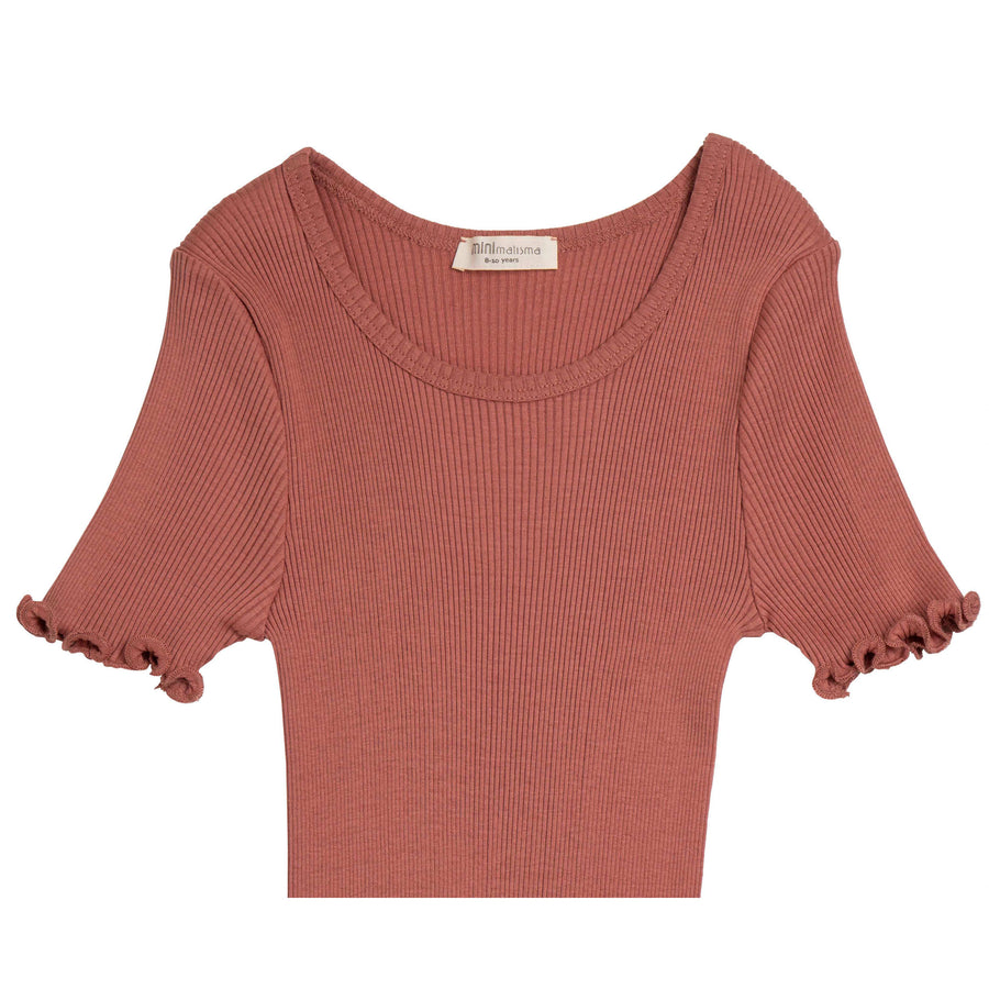 minimalisma Antique Red Blomst Tee