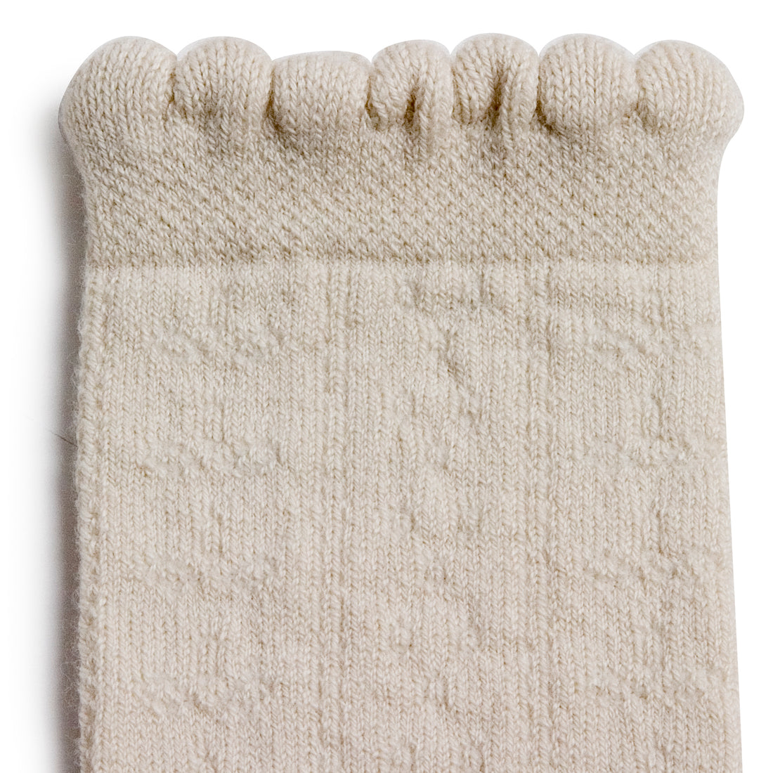 Collegien Juliette - Pointelle Organic Cotton Socks - Off White