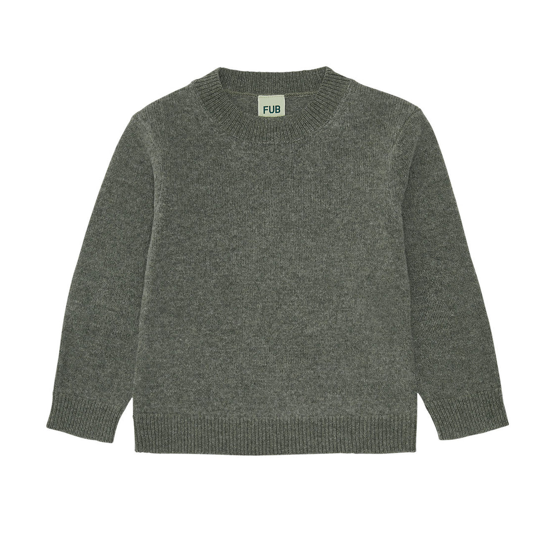 FUB Lambswool Crewneck - Moss Melange
