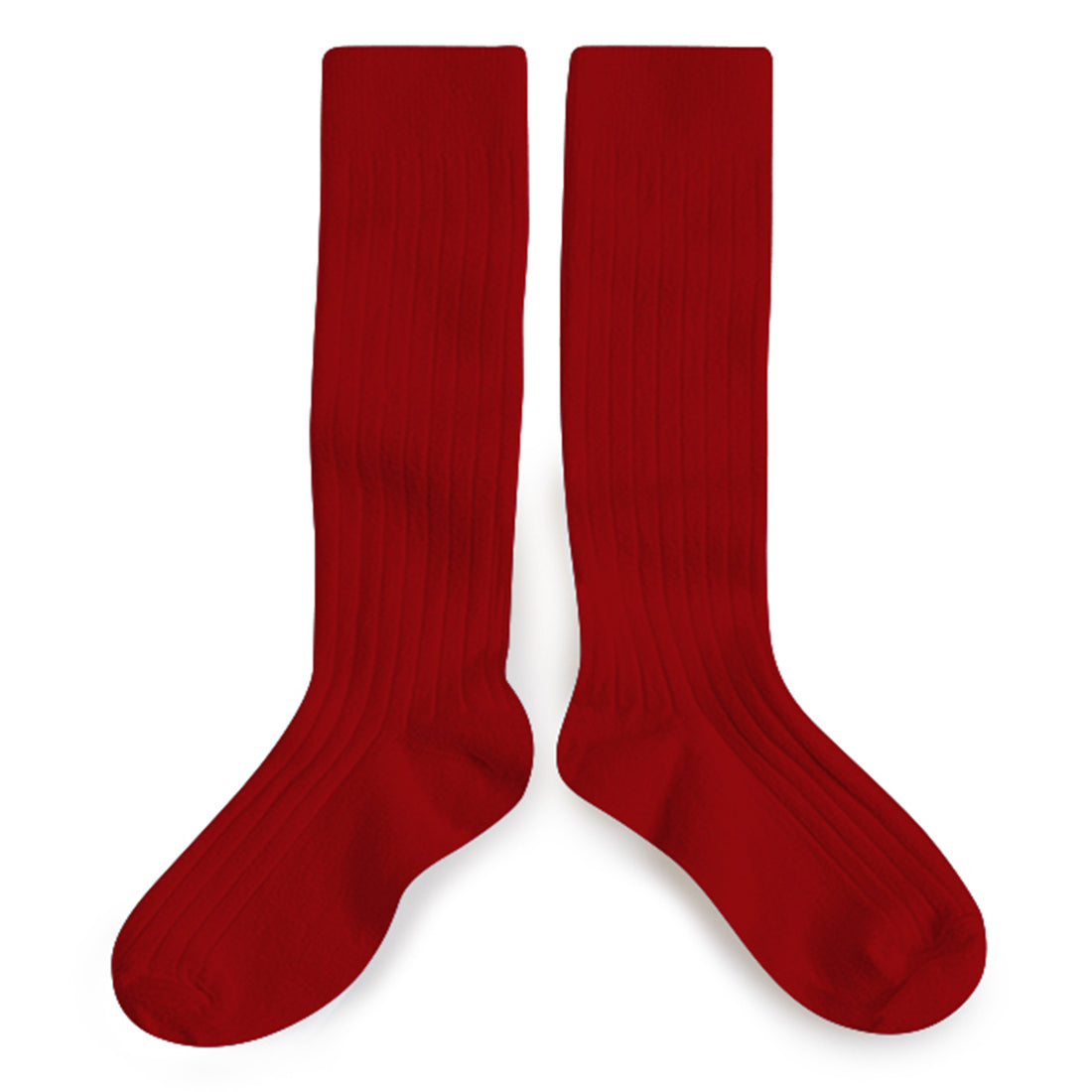 Collegien La Haute - Ribbed Socks - Red