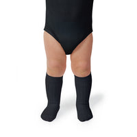 Collegien La Haute - Ribbed Socks - Charcoal Black