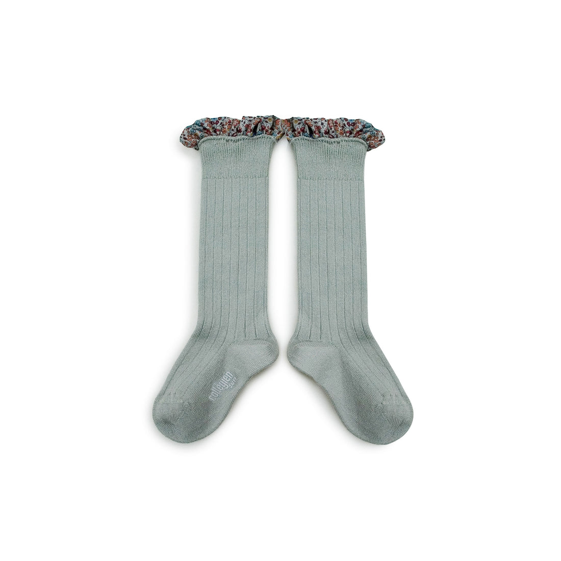 Collegien AquamarineElisabeth Liberty Ruffle Knee Socks