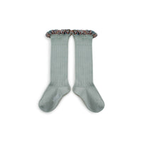 Collegien AquamarineElisabeth Liberty Ruffle Knee Socks