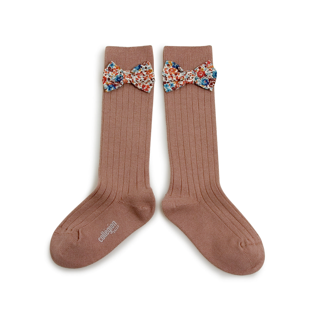 Collegien Praline Mathilde Liberty Bow Knee Socks