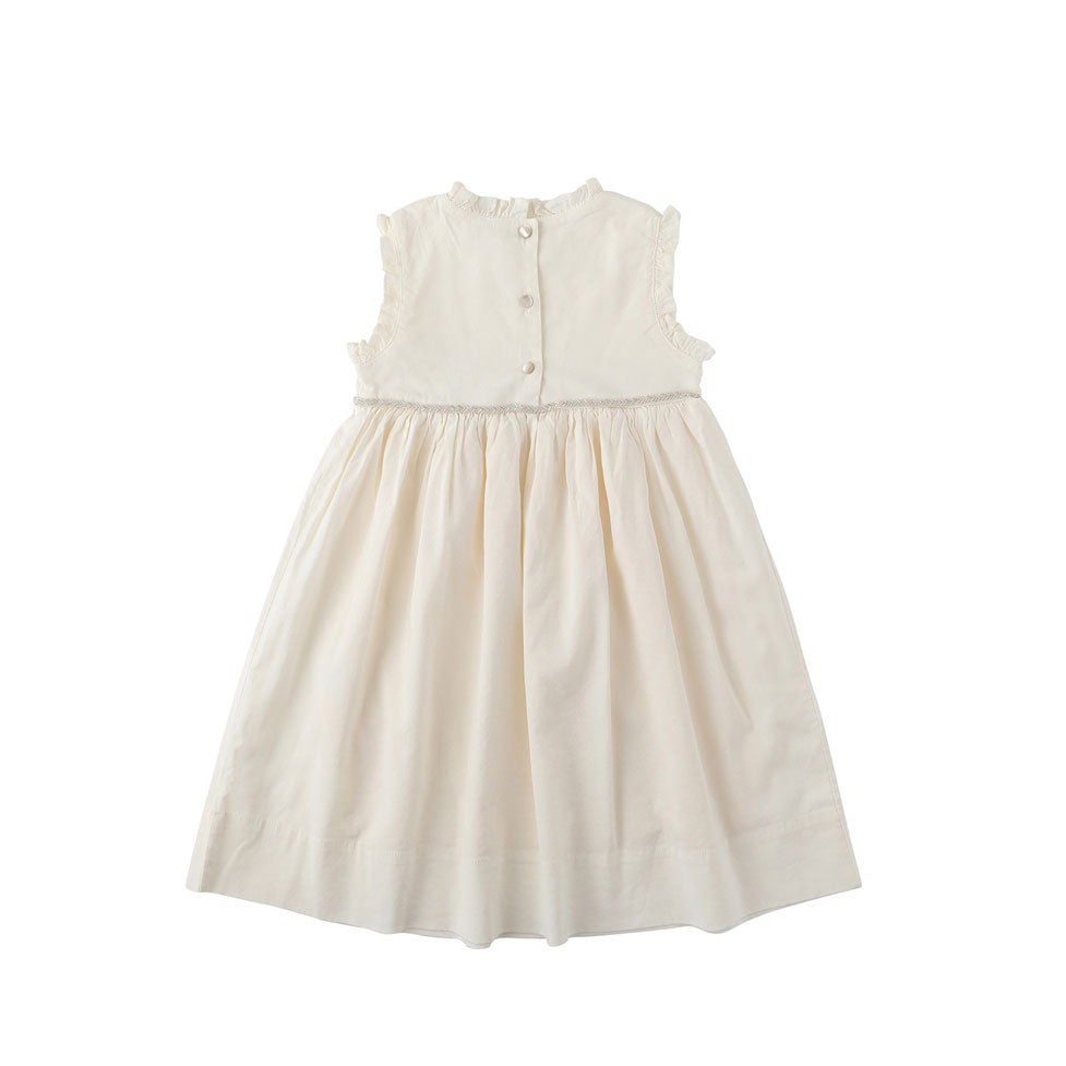Bene Bene  Ivory Frill Beads Dress
