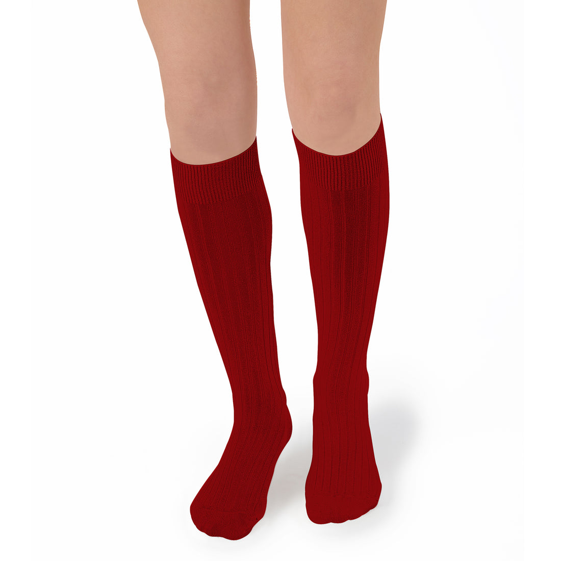 Collegien La Haute - Ribbed Socks - Red