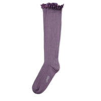 Collegien Elisabeth - Liberty Ruffle Ribbed Socks - Wisteria