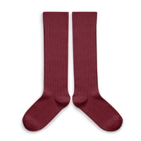 Collegien La Haute - Ribbed Socks - Chestnut