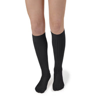 Collegien La Haute - Ribbed Socks - Charcoal Black