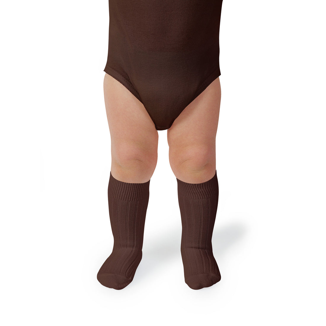 Collegien La Haute - Ribbed Socks - Chocolat au lait