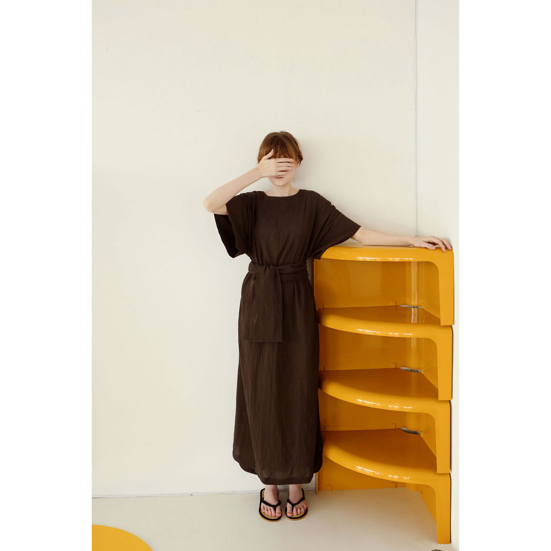 Tambere Brown Linnea Womens Dress