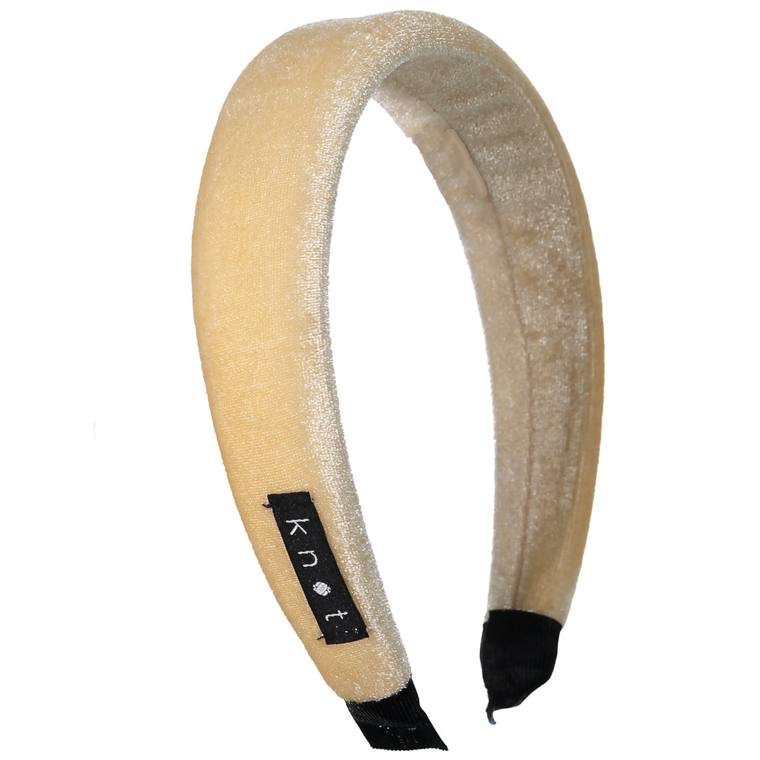 Knot Hairbands Velvet Puff Headband // Cream