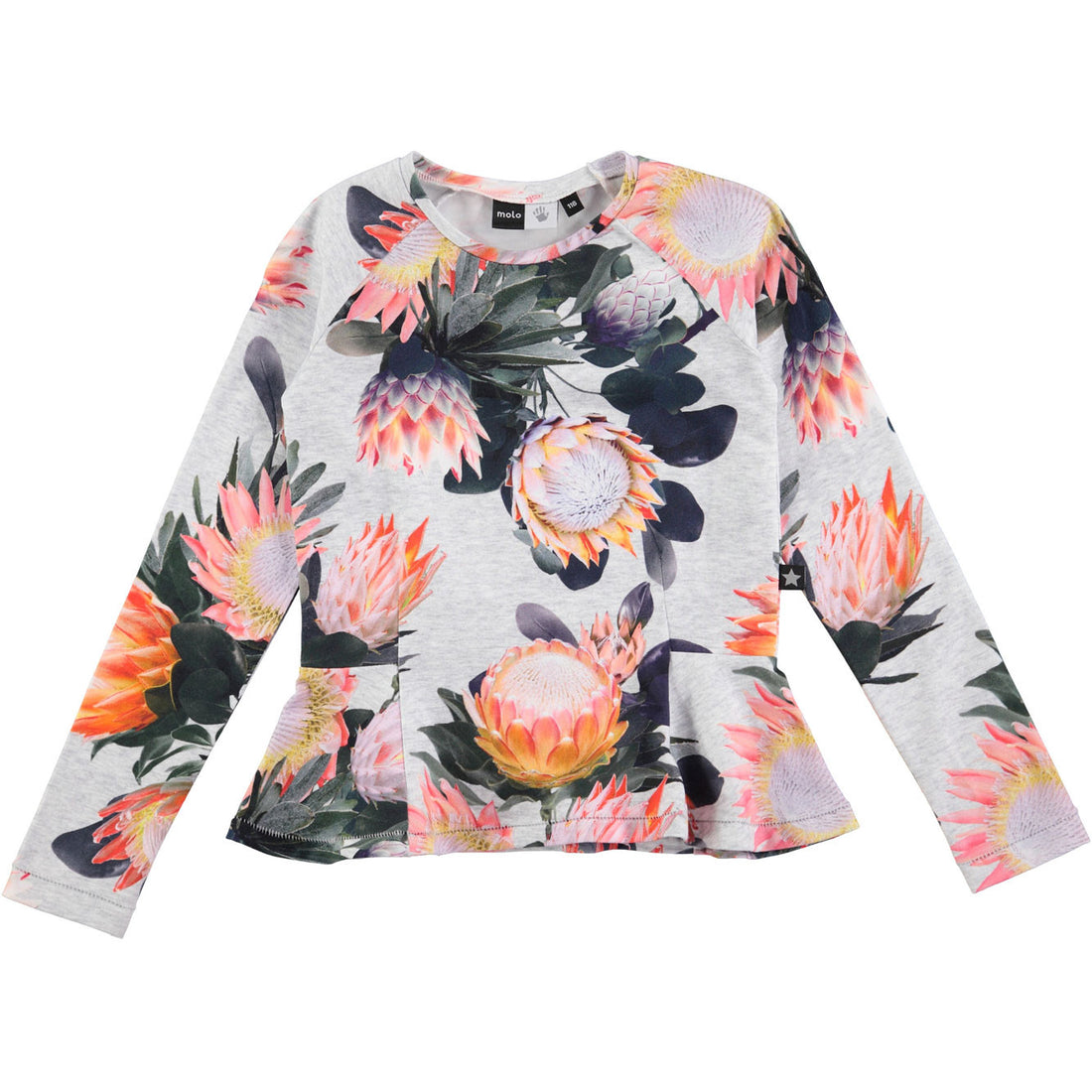 Molo  Sugar Flowers Peplum Tee - Ladida