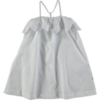 Molo White Eyelet Ruffle Dress - Ladida