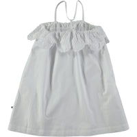 Molo White Eyelet Ruffle Dress - Ladida