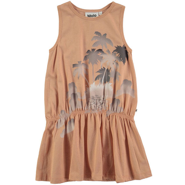 Molo Pink Sand Palm Cherice Dress