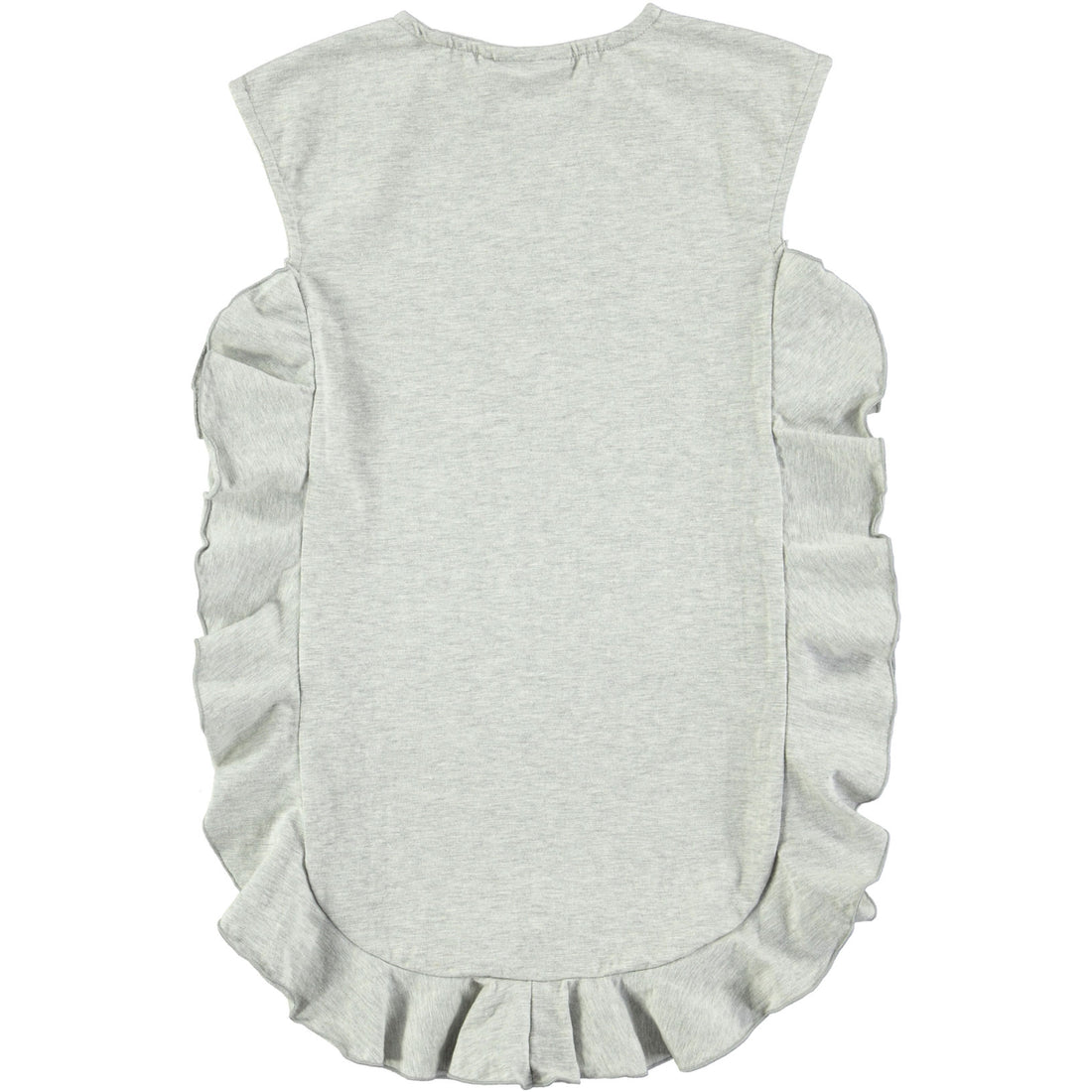 Molo Light Grey Cho Frill Dress