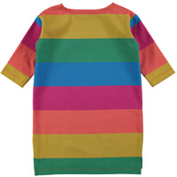 Molo Rainbow Stripe Shift Dress