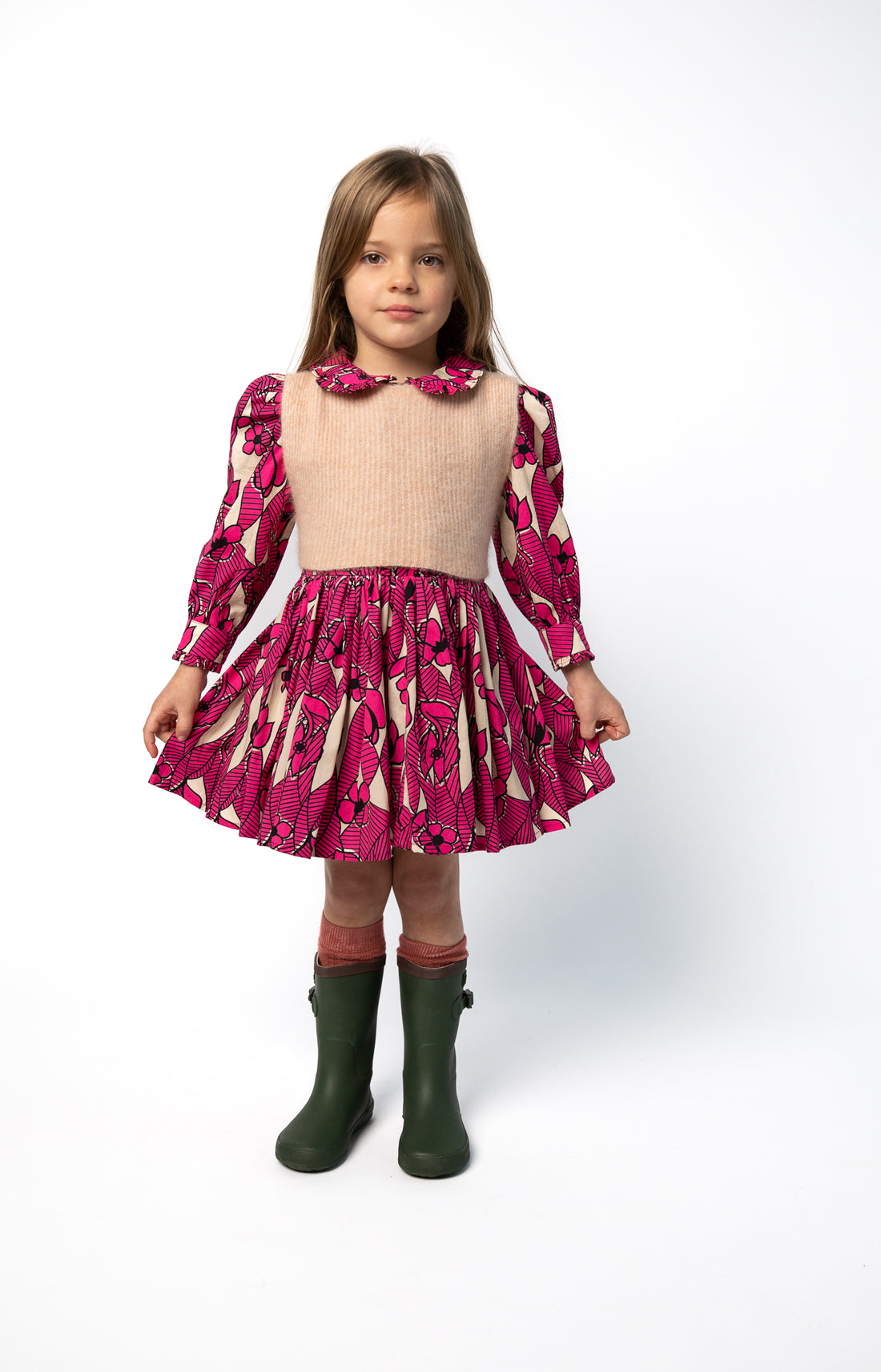 Morley RACCOON Cardigan - BABYYARN - Petal