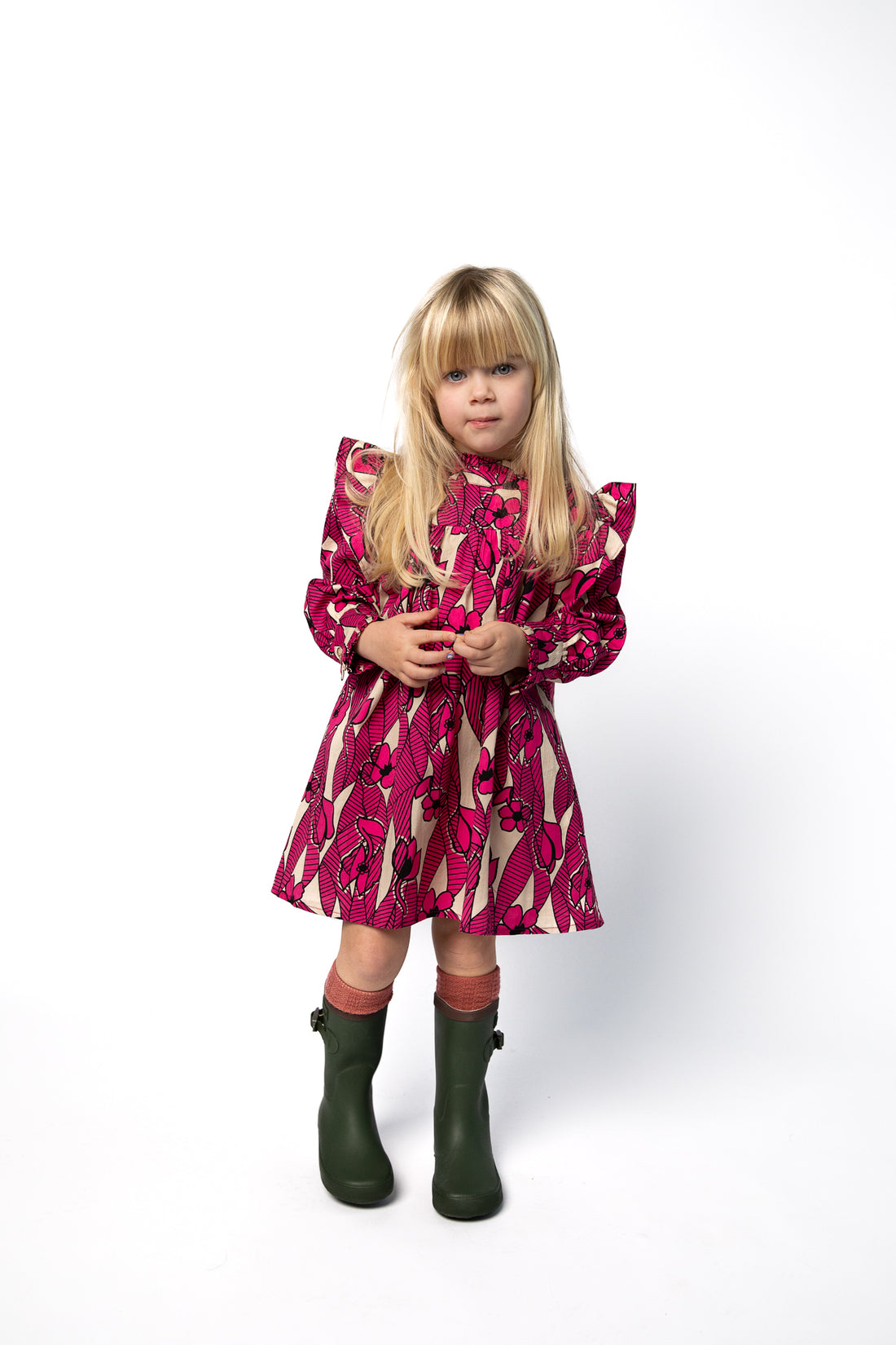 Morley ROOKIE Long Sleeve Dress - TWIST - Pink