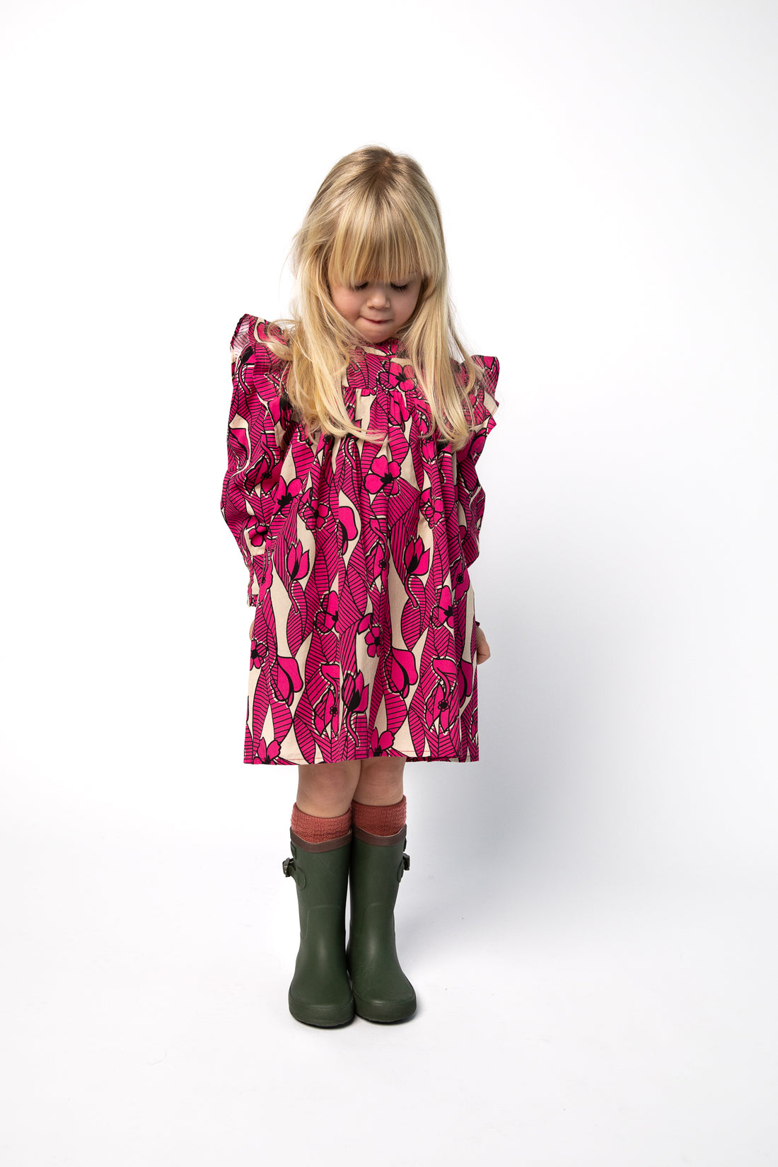 Morley ROOKIE Long Sleeve Dress - TWIST - Pink