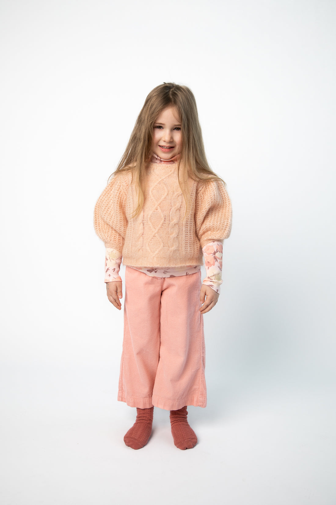 Morley RAGNA Cable Sweater - BABYYARN - Petal