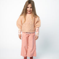 Morley RAGNA Cable Sweater - BABYYARN - Petal