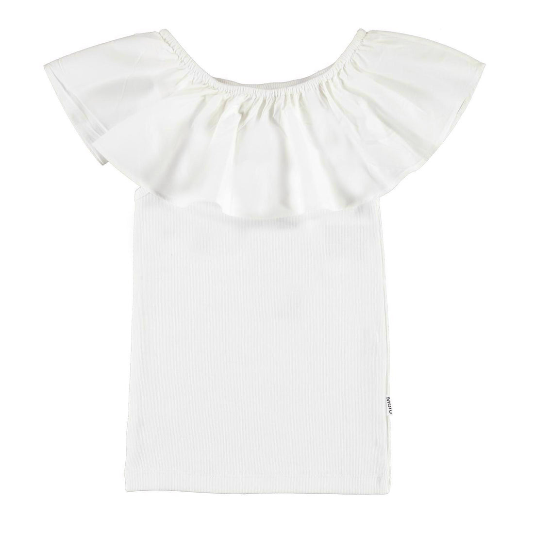Molo White Reca Ruffle Top