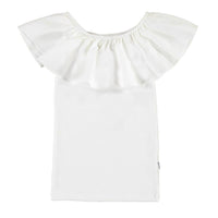 Molo White Reca Ruffle Top