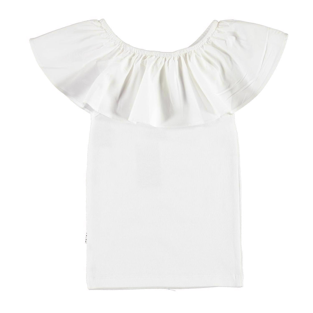 Molo White Reca Ruffle Top