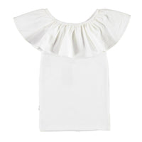 Molo White Reca Ruffle Top
