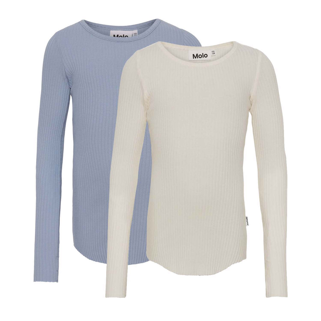 Molo Ivory/Blue Rochelle 2-Pack Tees