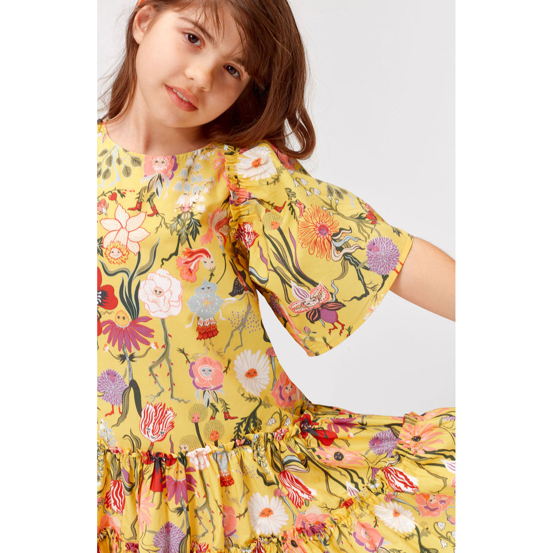Molo Dancing Flowers Cat Dress