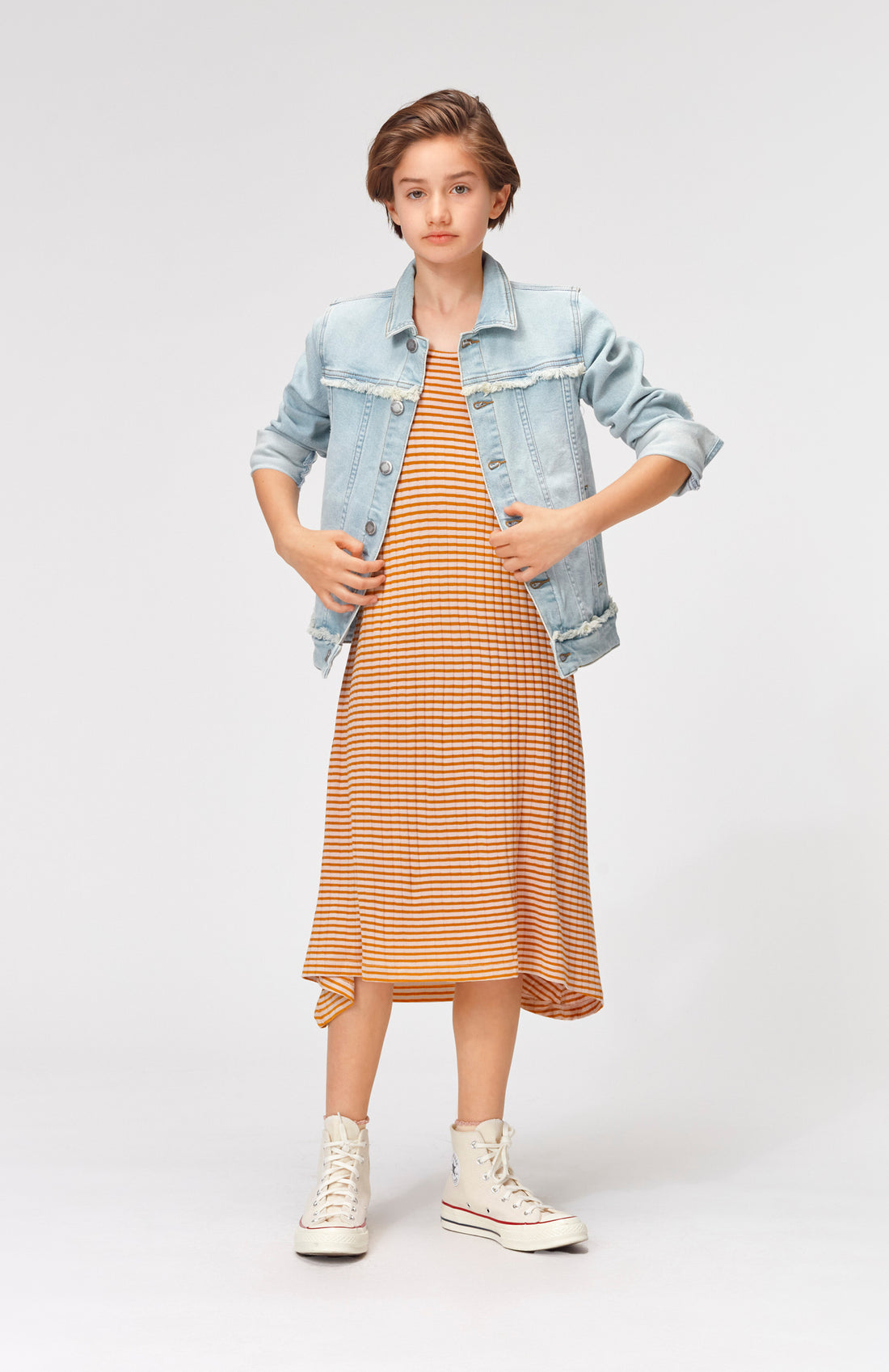 Molo Rose Almond Stripe Cissy Dress