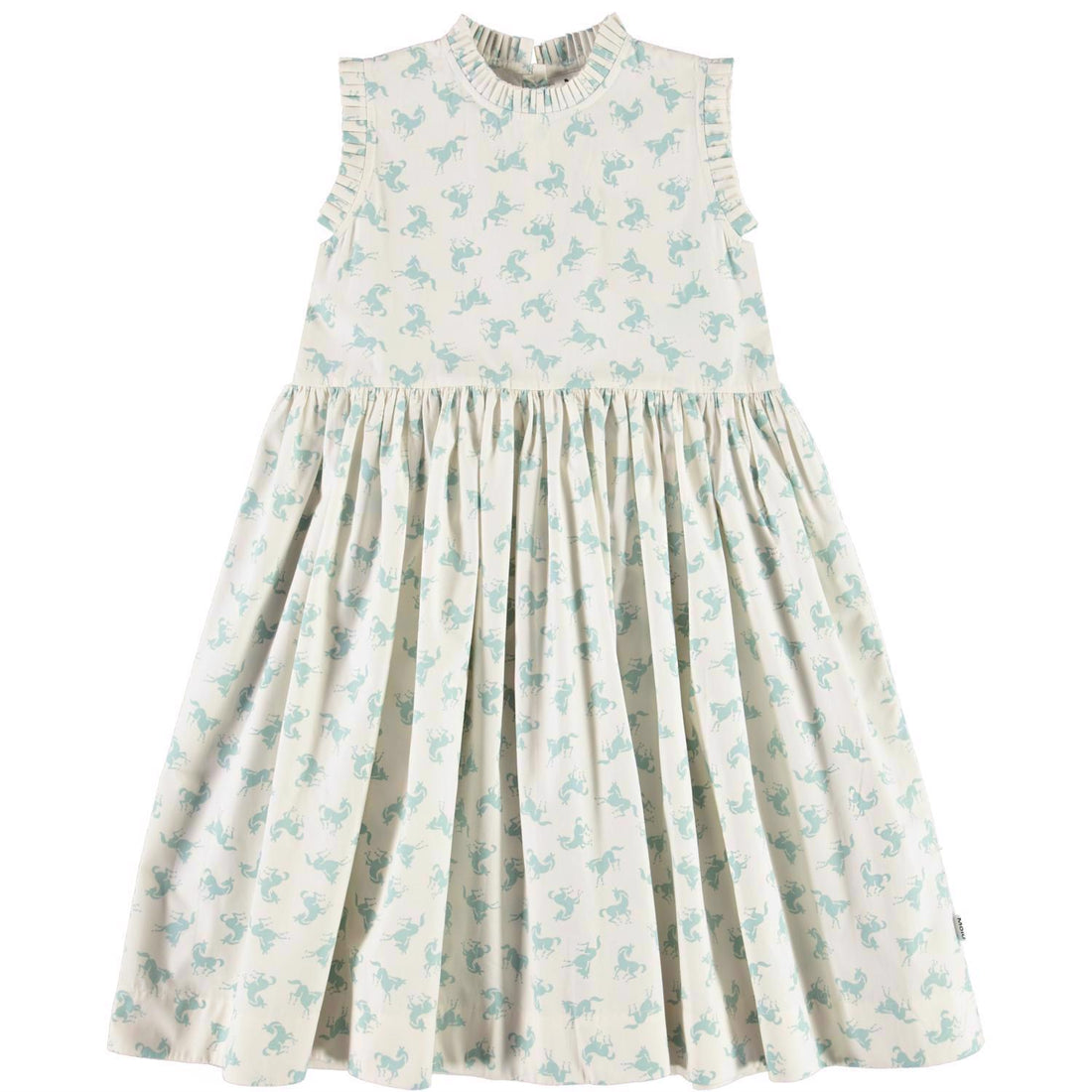 Molo Mini Horse Blue Charlette Dress
