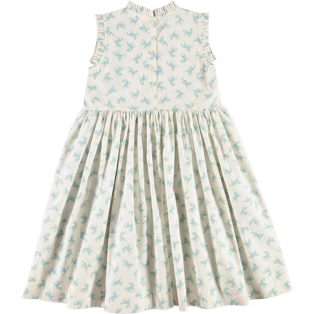 Molo Mini Horse Blue Charlette Dress