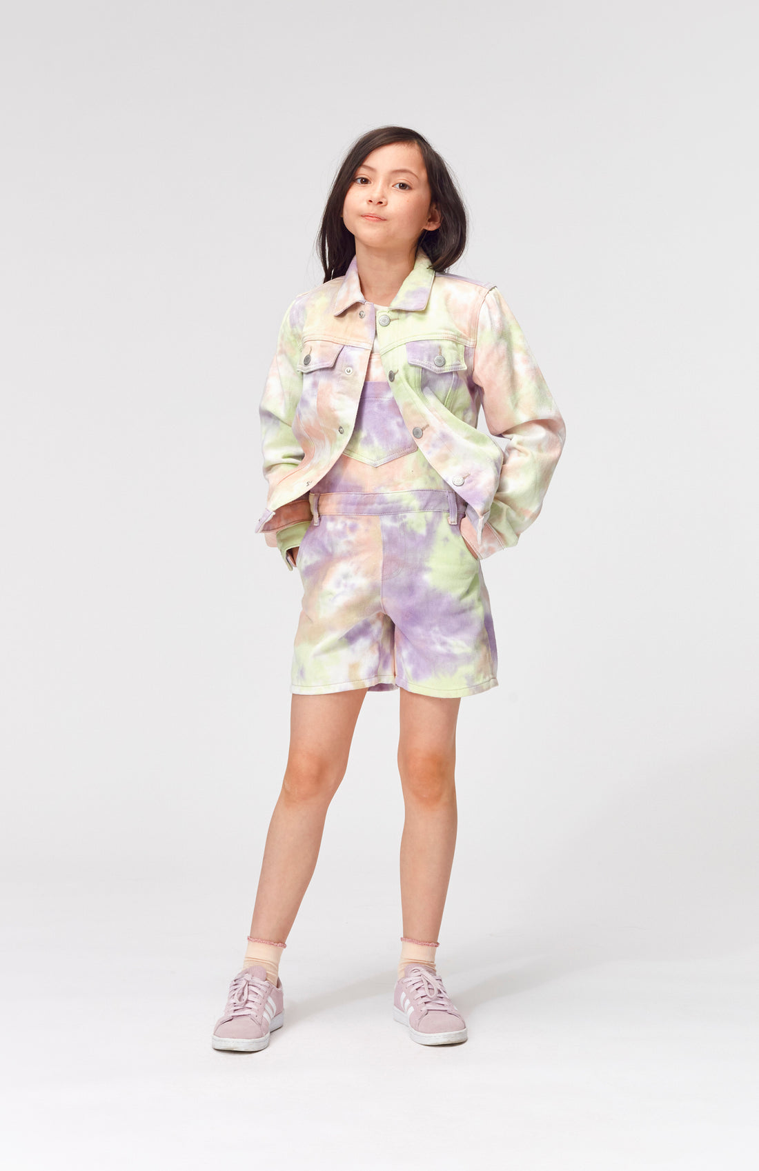 Molo Pastel Tie Dye Ansonia Overalls