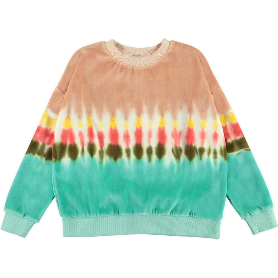 Molo Tie Dye Stripe Mika Sweatshirt