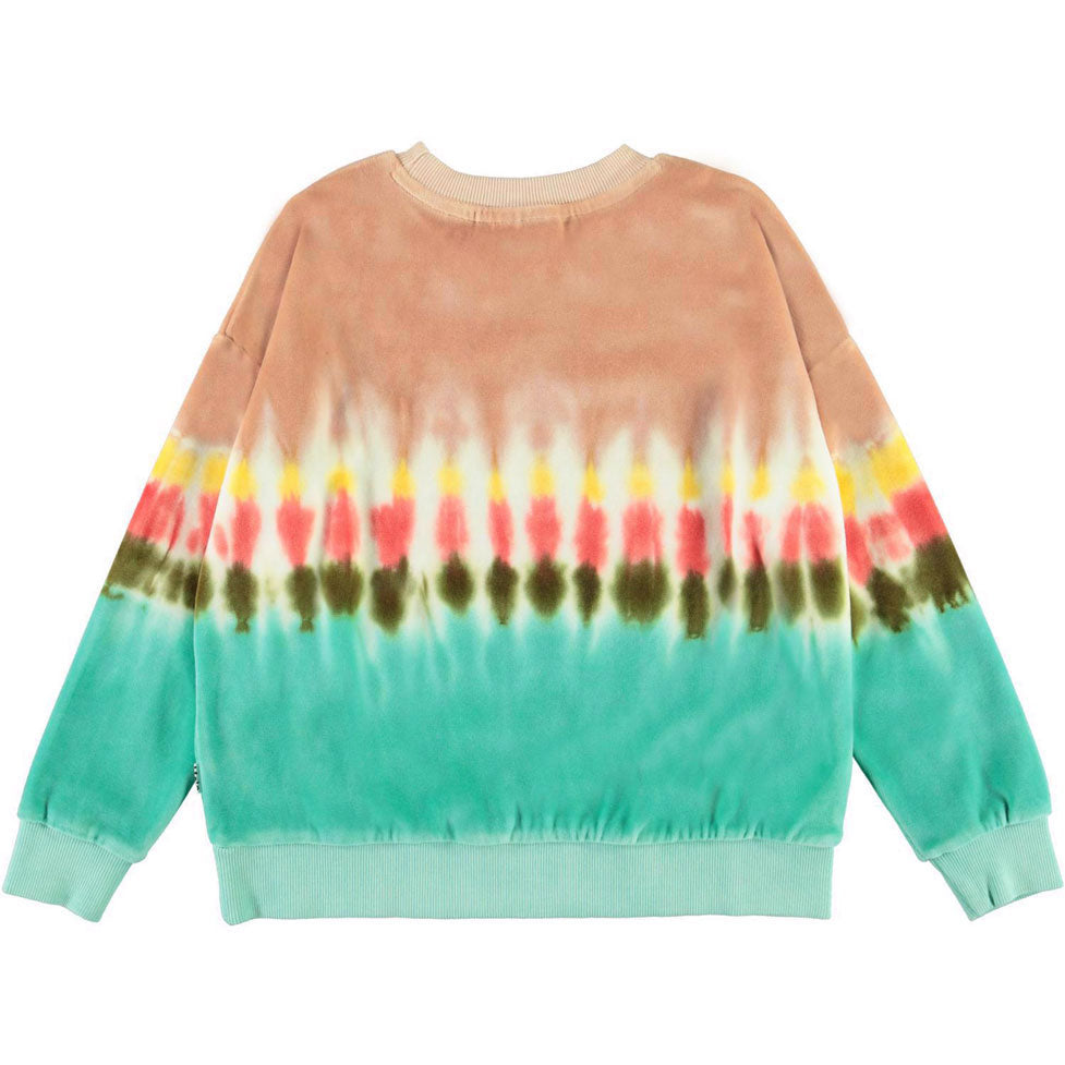 Molo Tie Dye Stripe Mika Sweatshirt